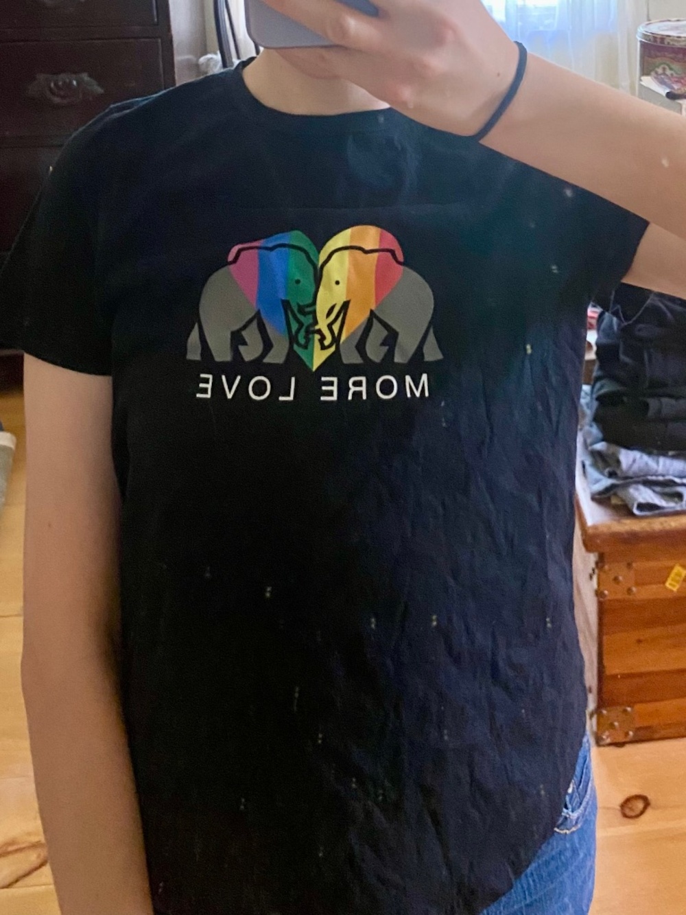 Pride Tee Rainbow Elephant